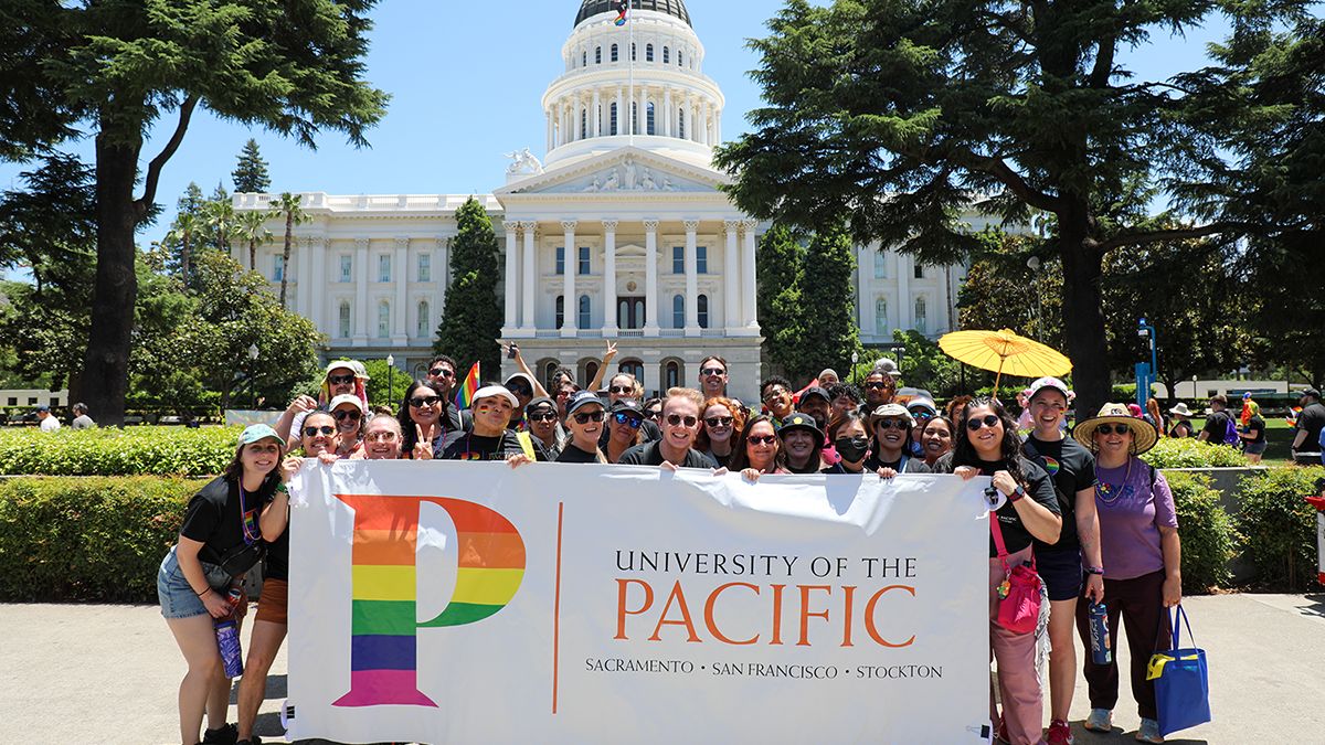 University of the Pacific at the Sacramento Pride March and Festival in June 2024